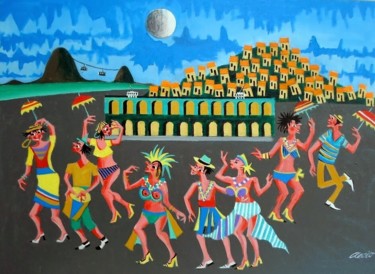 Painting titled "aecio-tema-carnaval…" by Aecio Andrade, Original Artwork