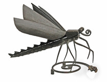 Sculpture intitulée "libellule" par Albert Jacqueline Visage, Œuvre d'art originale, Métaux