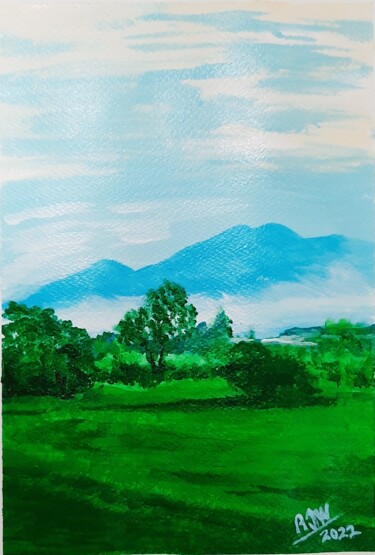 Painting titled "captured scenery fr…" by Ajw, Original Artwork, Acrylic