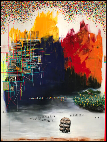 Pittura intitolato "Parallelism series,…" da Ak Douglas, Opera d'arte originale, Acrilico