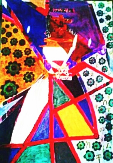 Malerei mit dem Titel "mushra" von Akalu Bekele Bogale, Original-Kunstwerk, Aquarell