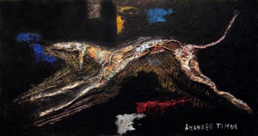 Картина под названием "The flight" - Timur Akanaev, Подлинное произведение искусства, Масло