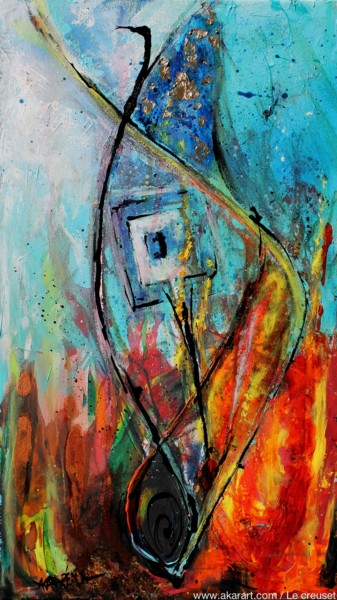 Peinture intitulée "le Creuset" par Akara Péala, Œuvre d'art originale