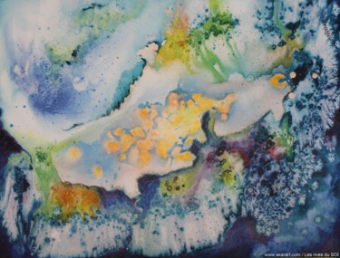 Peinture intitulée "Les rives du SOI" par Akara Péala, Œuvre d'art originale