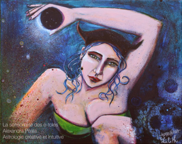 Painting titled "LILITH" by Akara Péala, Original Artwork, Acrylic