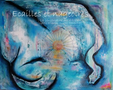 Painting titled "Ecailles et nageoir…" by Akara Péala, Original Artwork, Acrylic