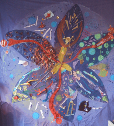 Peinture intitulée "Mandala crocus" par Akara Péala, Œuvre d'art originale