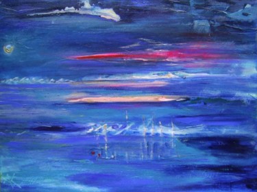 Painting titled "Barrière de corail" by Akara Péala, Original Artwork