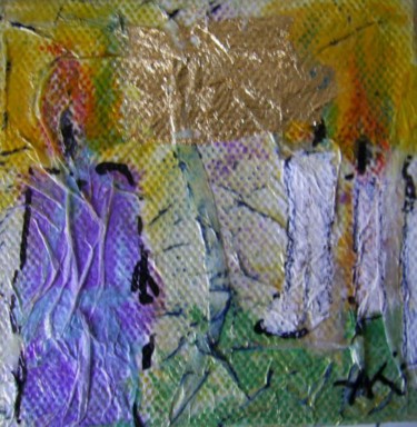 Peinture intitulée "les 3 rencontres" par Akara Péala, Œuvre d'art originale