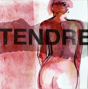 Peinture intitulée "Tendre" par Annick Claude, Œuvre d'art originale
