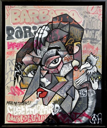 Peinture intitulée "Barbara" par Aket Kubic, Œuvre d'art originale, Acrylique