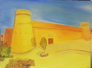 "Desert structure" başlıklı Tablo Aksh tarafından, Orijinal sanat, Petrol
