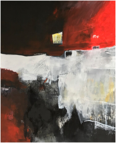 Malerei mit dem Titel "Entre sel et terre 1" von Akil, Original-Kunstwerk, Acryl