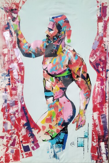 Картина под названием "Hangover" - Akille De Blasio, Подлинное произведение искусства, Акрил