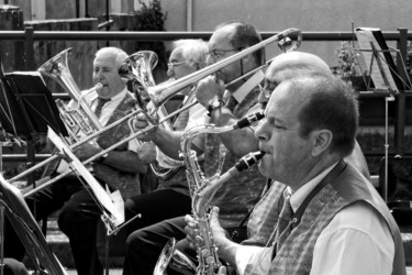 Photographie intitulée "Musiciens (3227) ©…" par Michel Akli, Œuvre d'art originale