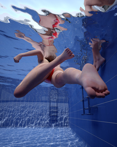 ANGULO LIMITE Digitale Künste mit dem Titel "ANGULO LIMITE" von Juan Aguirre, Original-Kunstwerk, 3D Modellierung Auf Gestell montiert