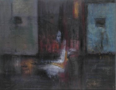 Pintura titulada "La agonía del equiv…" por Efren Acosta Dumas, Obra de arte original, Oleo