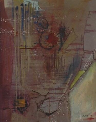 Pintura titulada "Mujer en busca de u…" por Efren Acosta Dumas, Obra de arte original