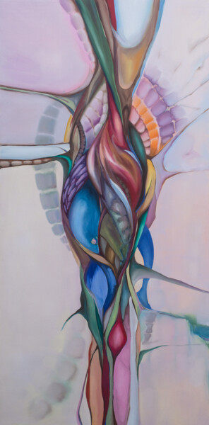 Peinture intitulée "Fusion of the energ…" par Aksana Chmel, Œuvre d'art originale, Huile