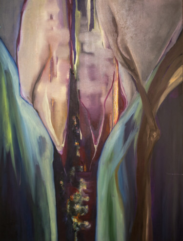Картина под названием "Decline" - Aksana Chmel, Подлинное произведение искусства, Масло