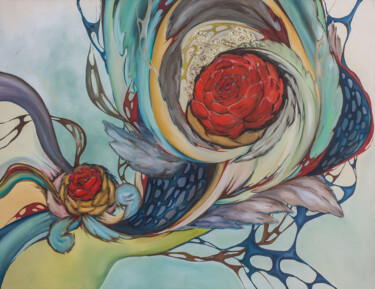 Pintura titulada "Breeze de l'art nou…" por Aksana Chmel, Obra de arte original, Oleo