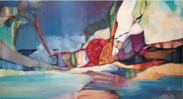 Peinture intitulée "Mirage" par Aksana Chmel, Œuvre d'art originale, Huile