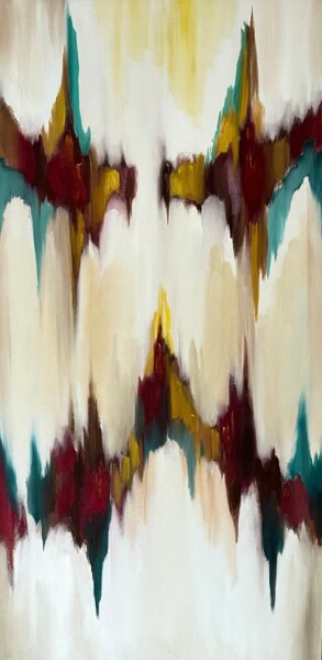 Malerei mit dem Titel "Vibration of energy" von Aksana Chmel, Original-Kunstwerk, Öl