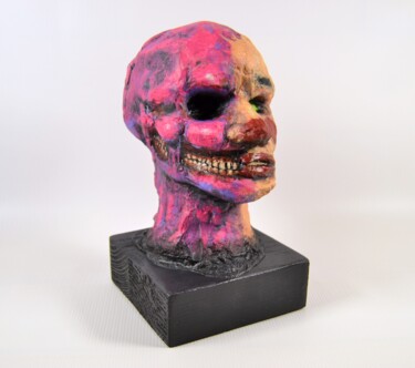 Скульптура под названием "Mrs. Pink golova. S…" - Аксенов Руслан, Подлинное произведение искусства, Акрил