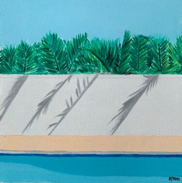 Картина под названием "Green day" - Al Freno, Подлинное произведение искусства, Масло