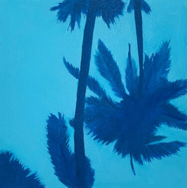 Painting titled "Blue sapphire" by Al Freno, Original Artwork, Oil