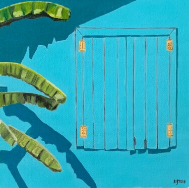 Painting titled "Shutters closed" by Al Freno, Original Artwork, Oil