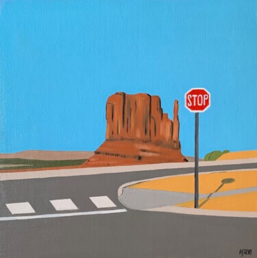 Pintura titulada "Monument Valley" por Al Freno, Obra de arte original, Oleo