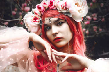 Nymph | Pink | Part 1 Photographie intitulée "Nymph | Pink | Part…" par Al Vi, Œuvre d'art originale, Photographie numérique Monté sur Châssis