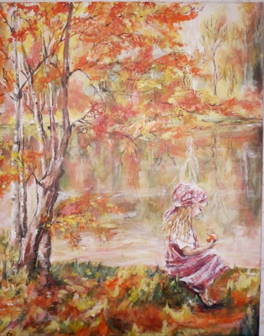 「Petite paysanne」というタイトルの絵画 Alyonaによって, オリジナルのアートワーク, アクリル