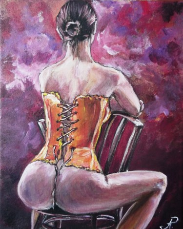 Painting titled "Burlesque" by Alyona, Original Artwork, Acrylic