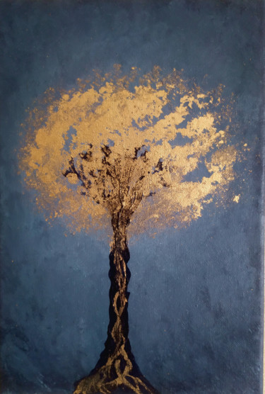 Картина под названием "Деревj Процветания" - A.L.A, Подлинное произведение искусства, Акрил Установлен на Деревянная рама дл…