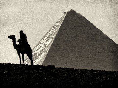 Photography titled "Mounted Police by t…" by Aladin Abdel Naby, Original Artwork, Analog photography