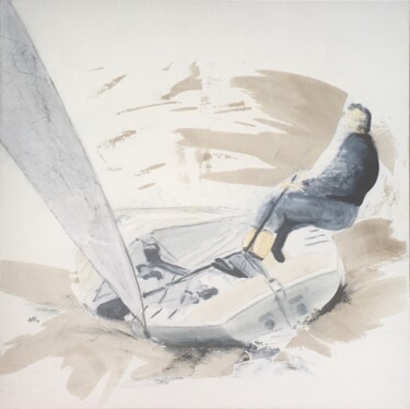 Malerei mit dem Titel "Finn" von Alain Abramatic, Original-Kunstwerk, Öl