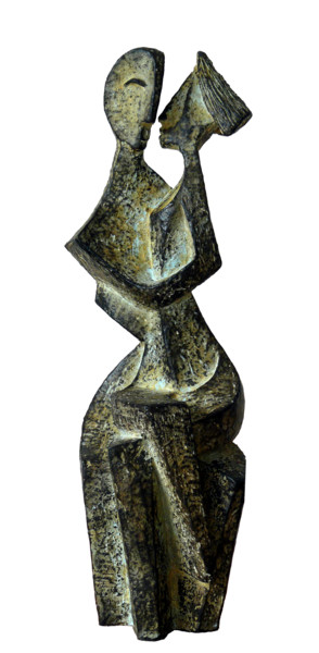 Скульптура под названием "Le Secret" - Alain Agnello, Подлинное произведение искусства, Терракота