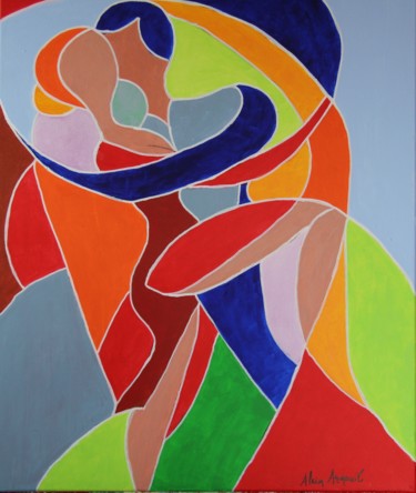 Peinture intitulée "ARGENTINA TANGO" par Alain Arnouil, Œuvre d'art originale, Acrylique Monté sur Châssis en bois