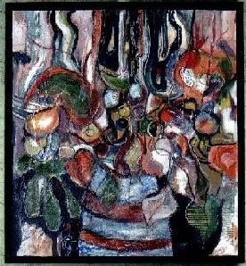 Painting titled "Bouquet" by Alain Assémat, Original Artwork