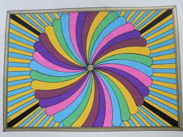 Peinture intitulée "parasol" par Alain Astruc, Œuvre d'art originale