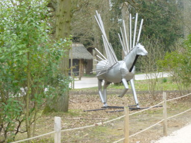 Scultura intitolato "PEGASE" da Alain Baye, Opera d'arte originale