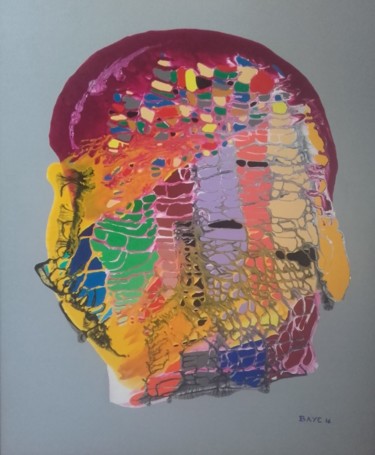 Malerei mit dem Titel "Le cerveau en ébull…" von Alain Baye, Original-Kunstwerk