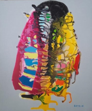 Peinture intitulée "Ananas" par Alain Baye, Œuvre d'art originale