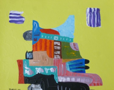 Картина под названием "Le chariot des nuag…" - Alain Baye, Подлинное произведение искусства