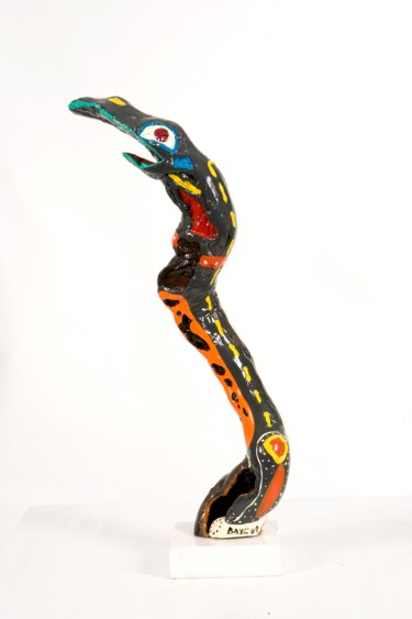 Sculpture intitulée "The hornbill - Le c…" par Alain Baye, Œuvre d'art originale
