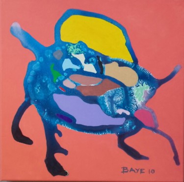 Peinture intitulée "Crabe pot" par Alain Baye, Œuvre d'art originale, Acrylique