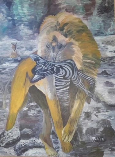 Peinture intitulée "The prey" par Alain Baye, Œuvre d'art originale, Acrylique