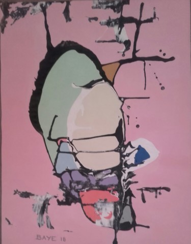 Painting titled "Cocoon" by Alain Baye, Original Artwork